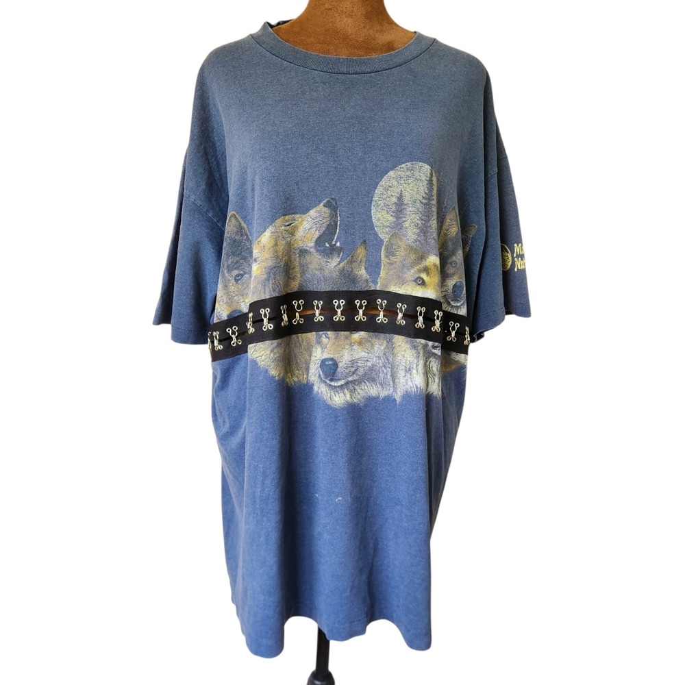 Vintage Furst Of A Kind T-Shirt Wolves Recycled Distressed Top Single Stitch